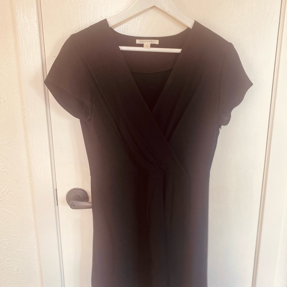 Perfect little black dress from Trenery. Wrap, side zip. Size 10 Petite
